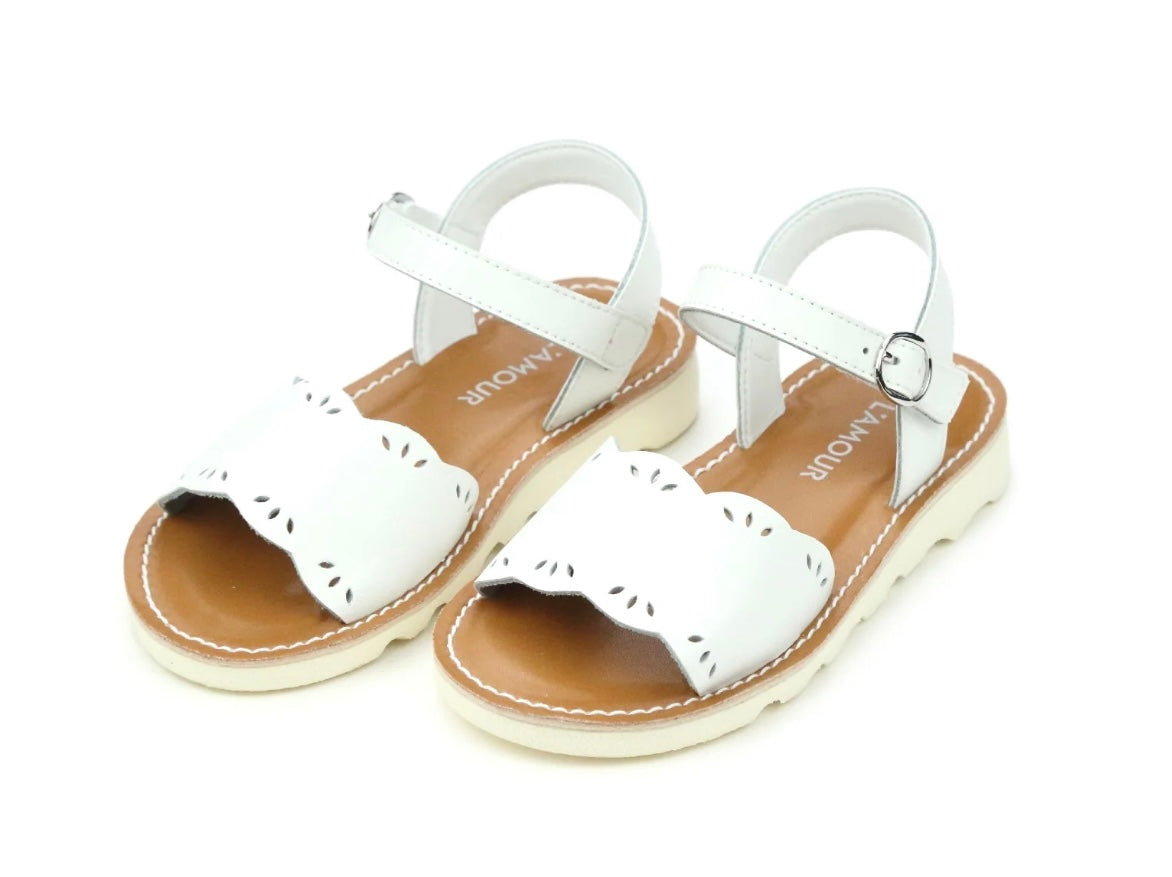 Ella Scalloped Sandal – Beaus Babes Boutique