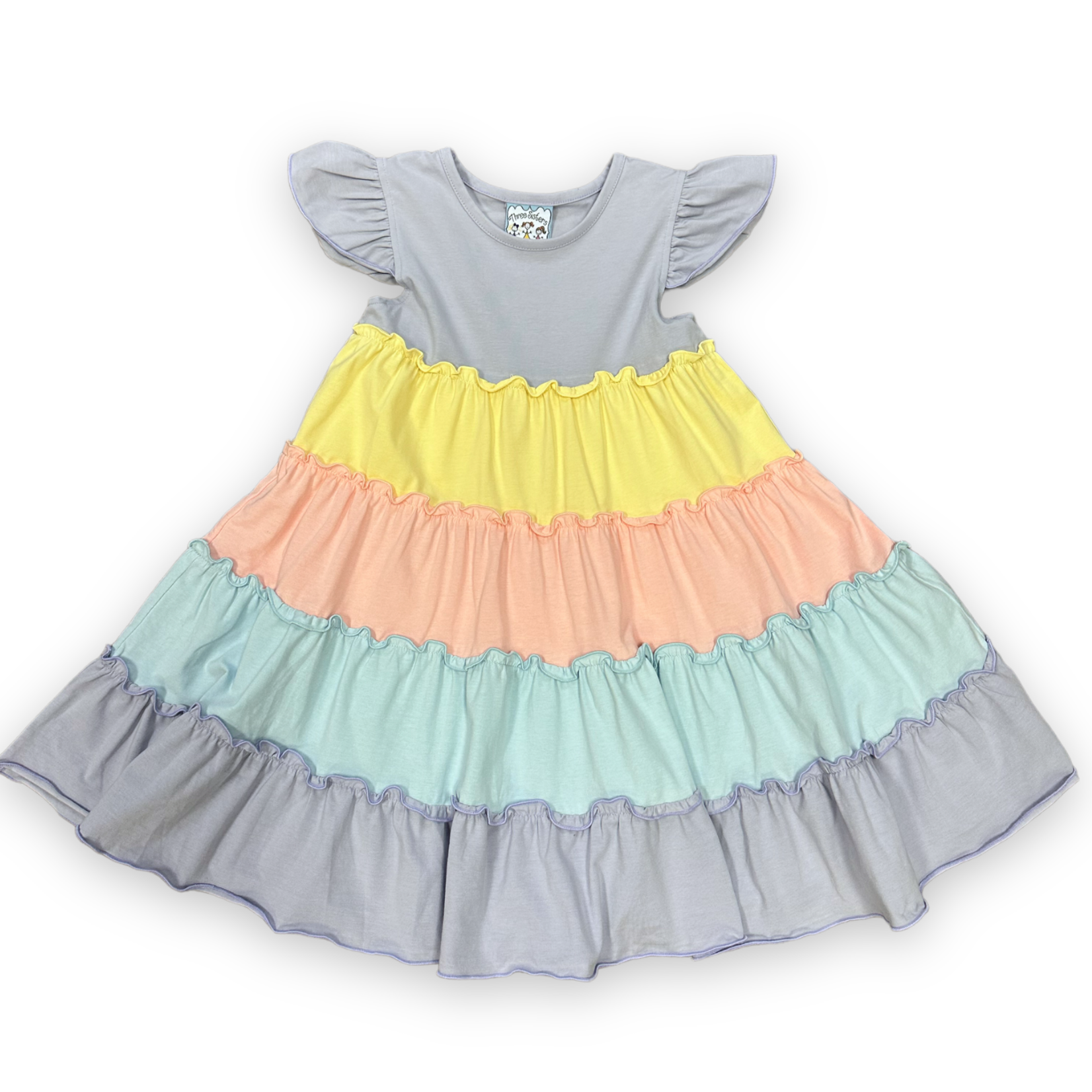 Three Sisters Pastel Color Block Dress Beaus Babes Boutique