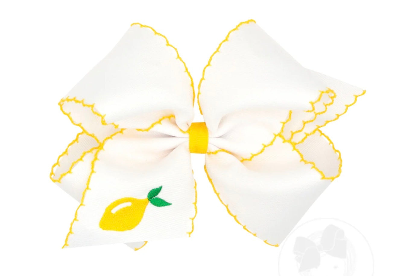 Medium Moonstitch Lemon Embroidery
