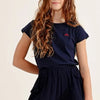 Molly Bracken Girl Woven Shorts Navy Blue