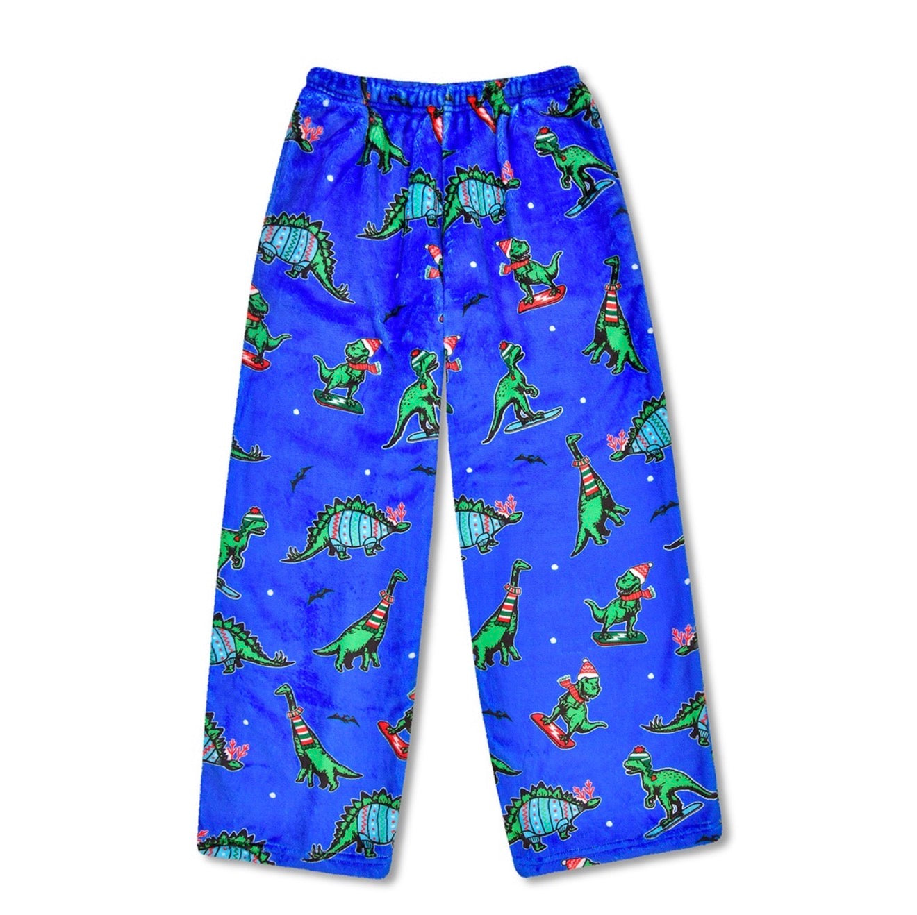 Boys Iscream Holiday Dino Plush Pants