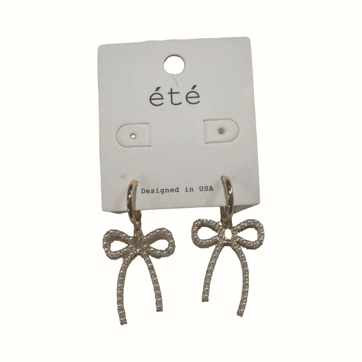 Pretty Bow Drop Earrings