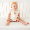 Bear Hugs Hand-Embroidered Diaper Cover Set - Dusty Rose
