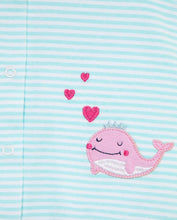 Load image into Gallery viewer, Little Me Girls Whale 2-Pack Rompers
