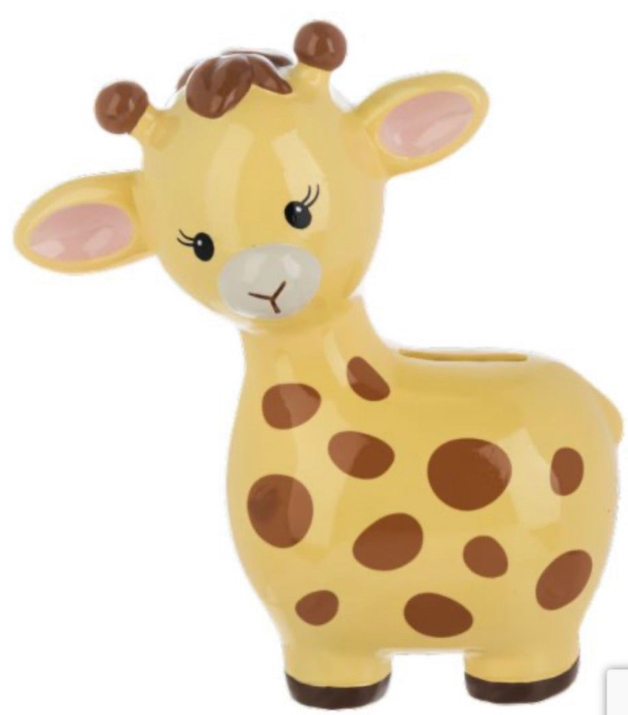 Jamie The Giraffe Money Bank-6.5” Polystone