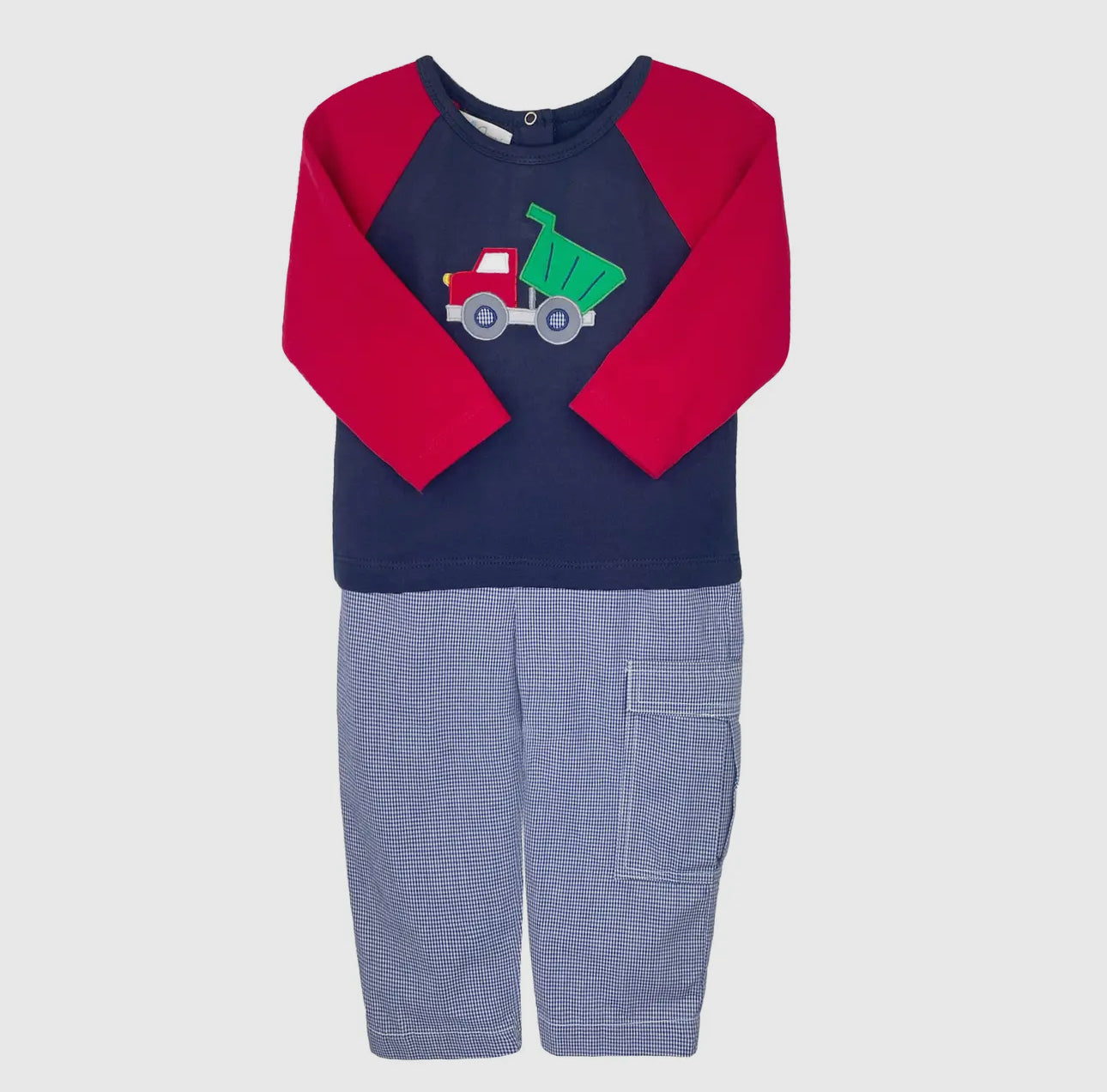 Dump Truck Appliqué L/S Pant Set