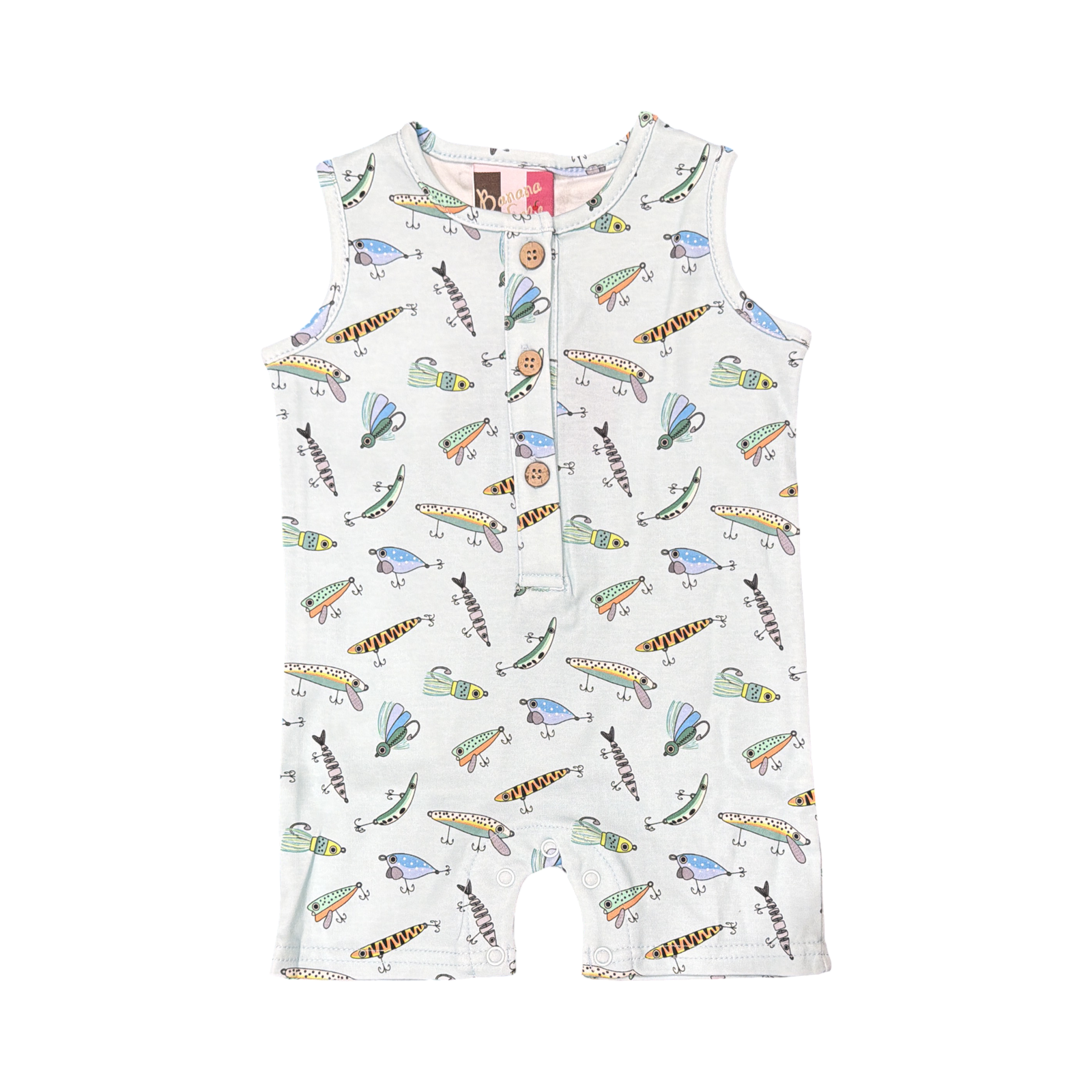 Banana Split Fishing Lures Romper