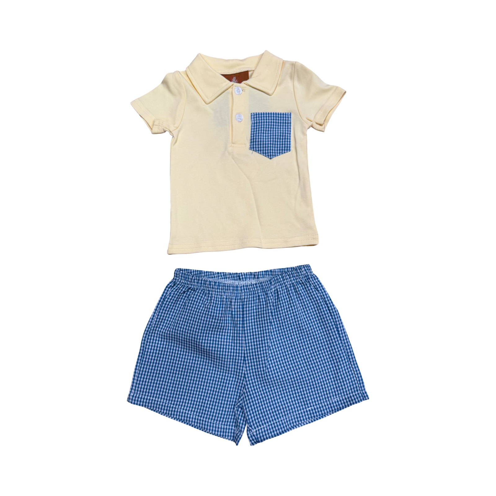 Millie Jay Yellow & Blue Short Set