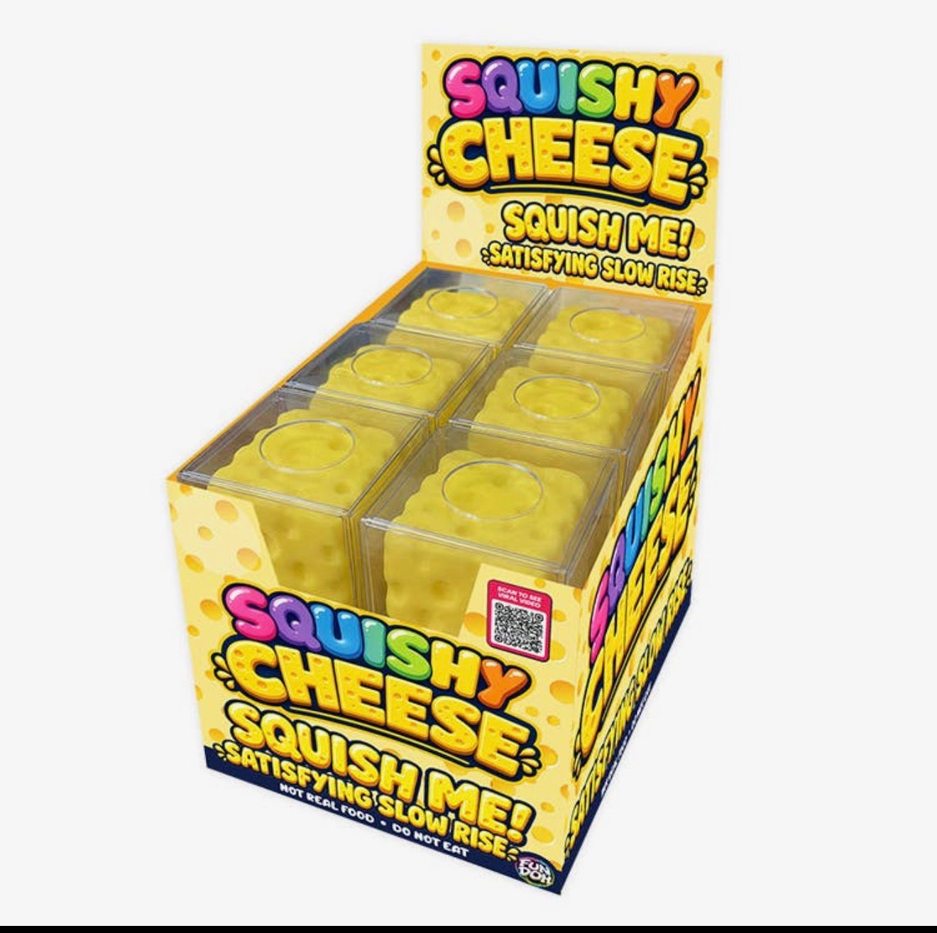 Fun Doh Slow Rise Cheese Squishies  Sensory Toy