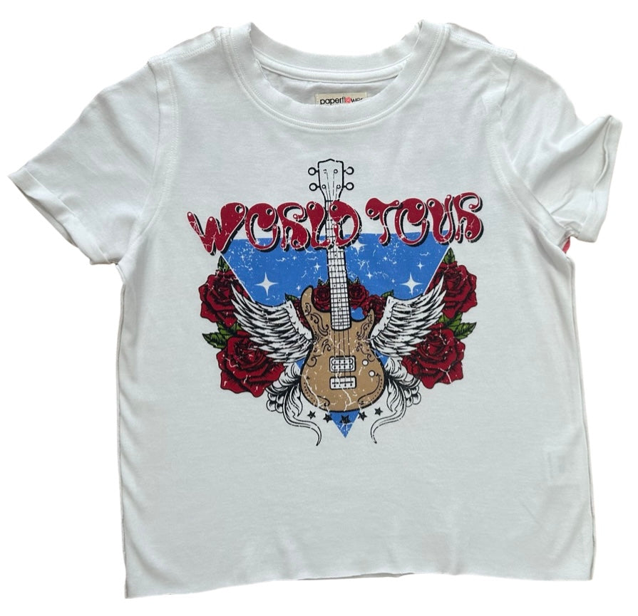 Paperflower Rock and Roll World Tour Graphic Tee