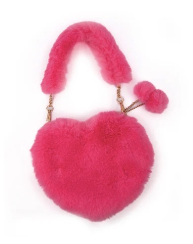 Pinky Promise Furry Fuchsia Purse