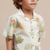 Mayoral Boys Short Sleeve Palm Print Button Down Shirt | Iguana
Green