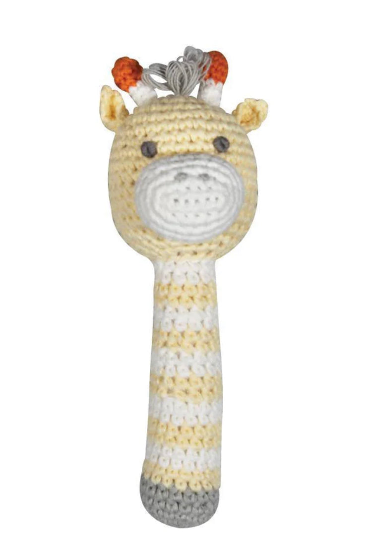 Zubels Crochet Giraffe Rattle Stick