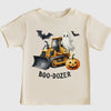 Boo-Dozer Halloween Tee-Beige
