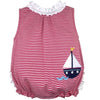 Sailboat Appliqué Bubble with Ruffle Butt