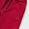 Mayoral Basic Cuffed Fleece Trousers/Joggers-Red