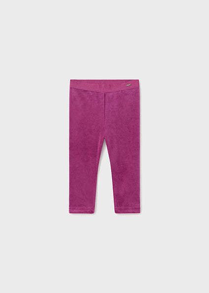 Mayoral Velvet Leggings-Magenta