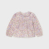 Mayoral floral printed knit blouse