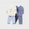 Mayoral 2-piece Bear Applique sweatshirt and pant set