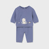 Mayoral 2-piece Bear Applique sweatshirt and pant set