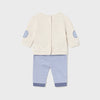 Mayoral 2-piece Bear Applique sweatshirt and pant set