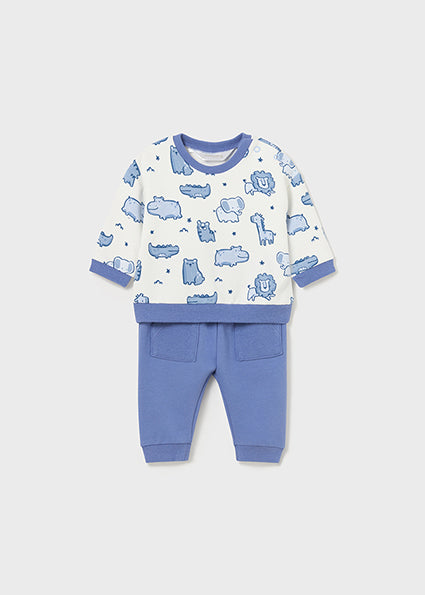 Mayoral 2 piece sweat/jogger set- Safari