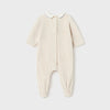 Mayoral velour Airplane Applique Footed Onsie