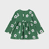 Mayoral Green Sweater Dress With Flower Print