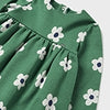 Mayoral Green Sweater Dress With Flower Print