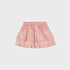 Mayoral Pleated Suede Skirt-Blush