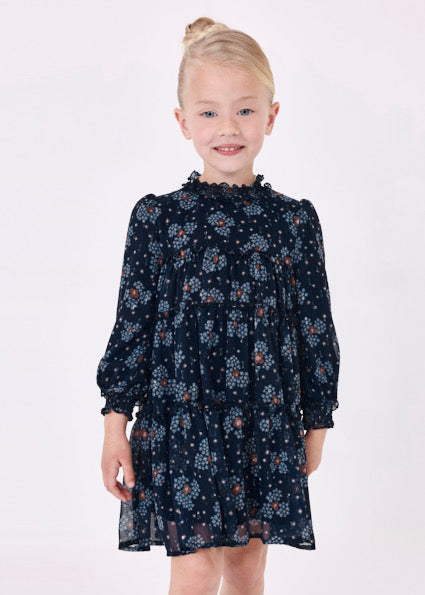 Mayoral  Floral Printed L/S Dress