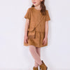 Mayoral Suede Dress with Matching Crossbody Purse