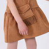 Mayoral Suede Dress with Matching Crossbody Purse