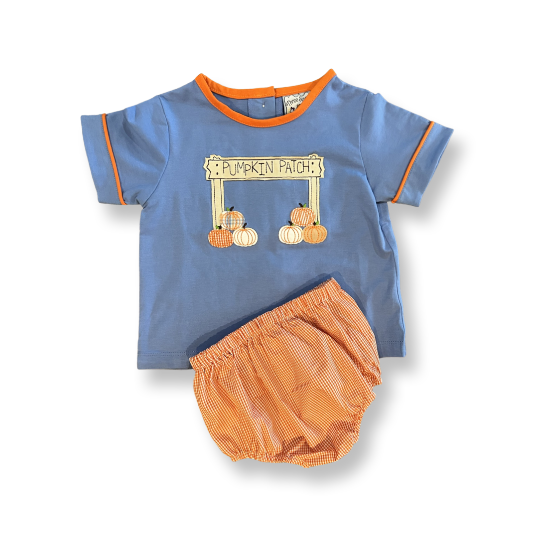 Three Sisters Pumpkin Patch Boy Bloomer Set