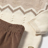 Knit Sweater with Cord Jogger Set