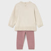 2 Piece sweater set with Bear Applique