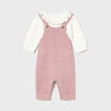 Baby Girls Knit Dungree Set