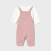 Baby Girls Knit Dungree Set