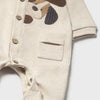 Puppy Applique Button Up Long all