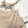 Cord Dungaree Skirt with matching l/s Top-Fox Applique