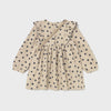 Polka Dot Print Dress with Kitty Bag