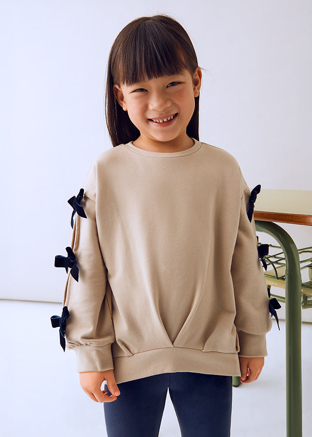 Sweatshirt with Bow Detail amd Leggings set