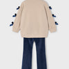 Sweatshirt with Bow Detail amd Leggings set