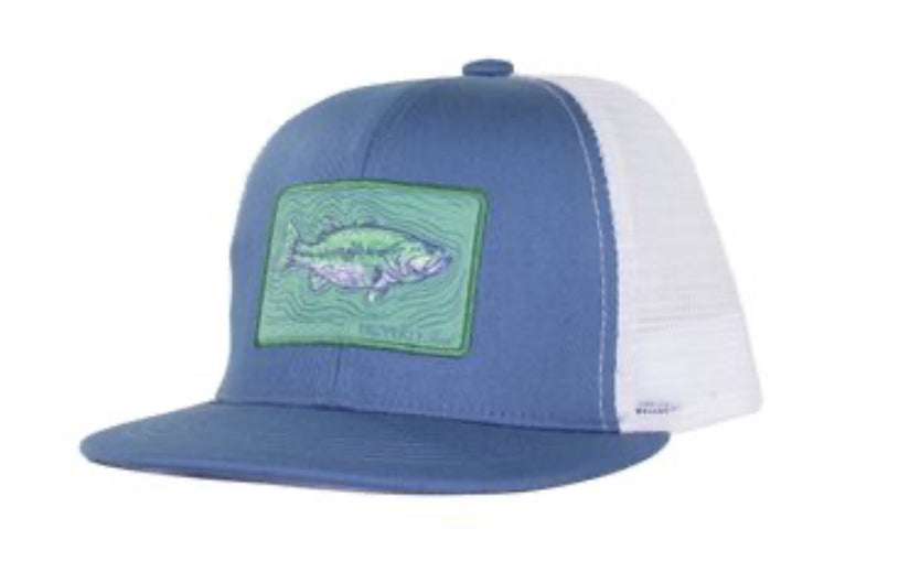 Properly Tied Boys Sportsman Trucker Hat-Spotted Bass