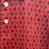 Boys Micro Bulldog Outline-Red/Black Polo
