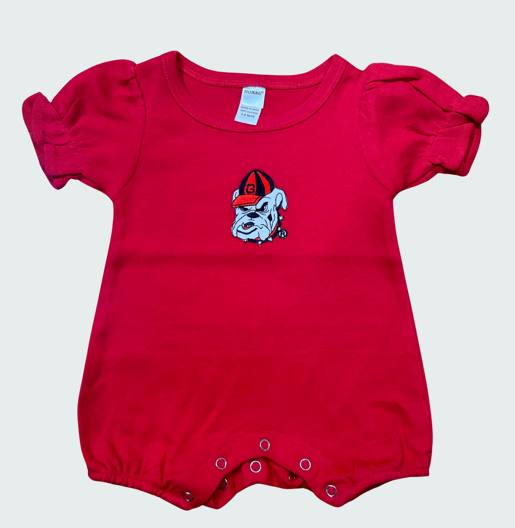 Two Feet Ahead Georgia Bulldog Girls Romper