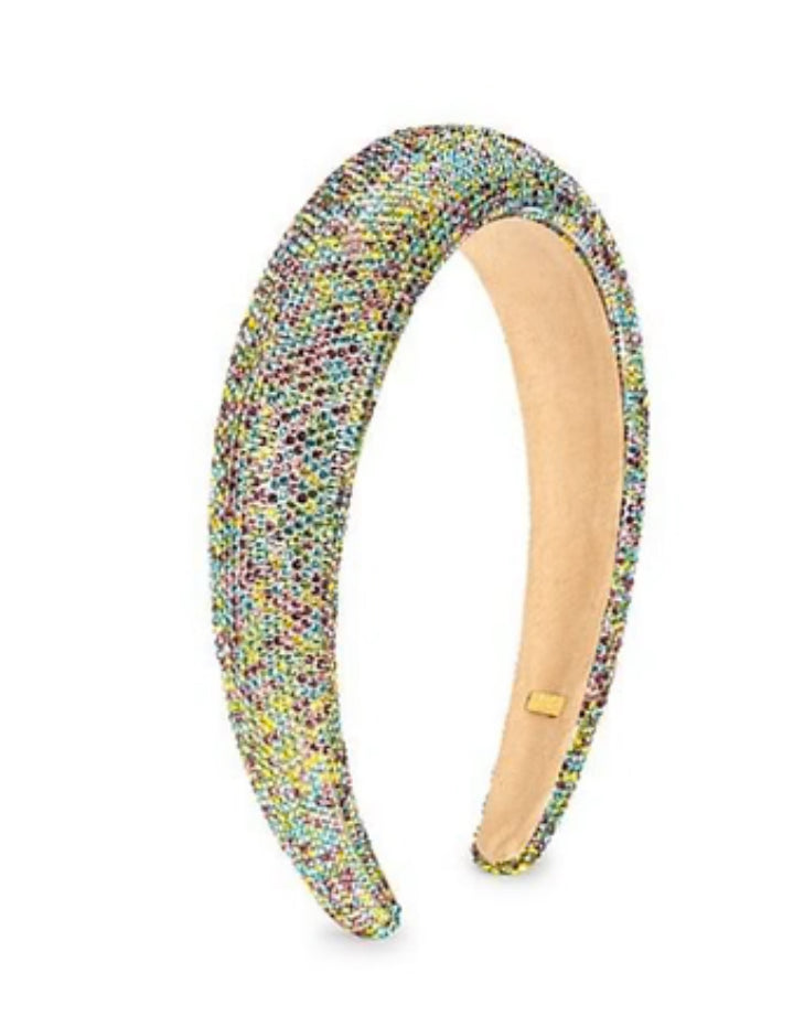 Bari Lynn Crystalized Headband-Multi Pastel