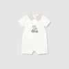 Baby Boys Scooter Bear Appliqué Jumpsuit