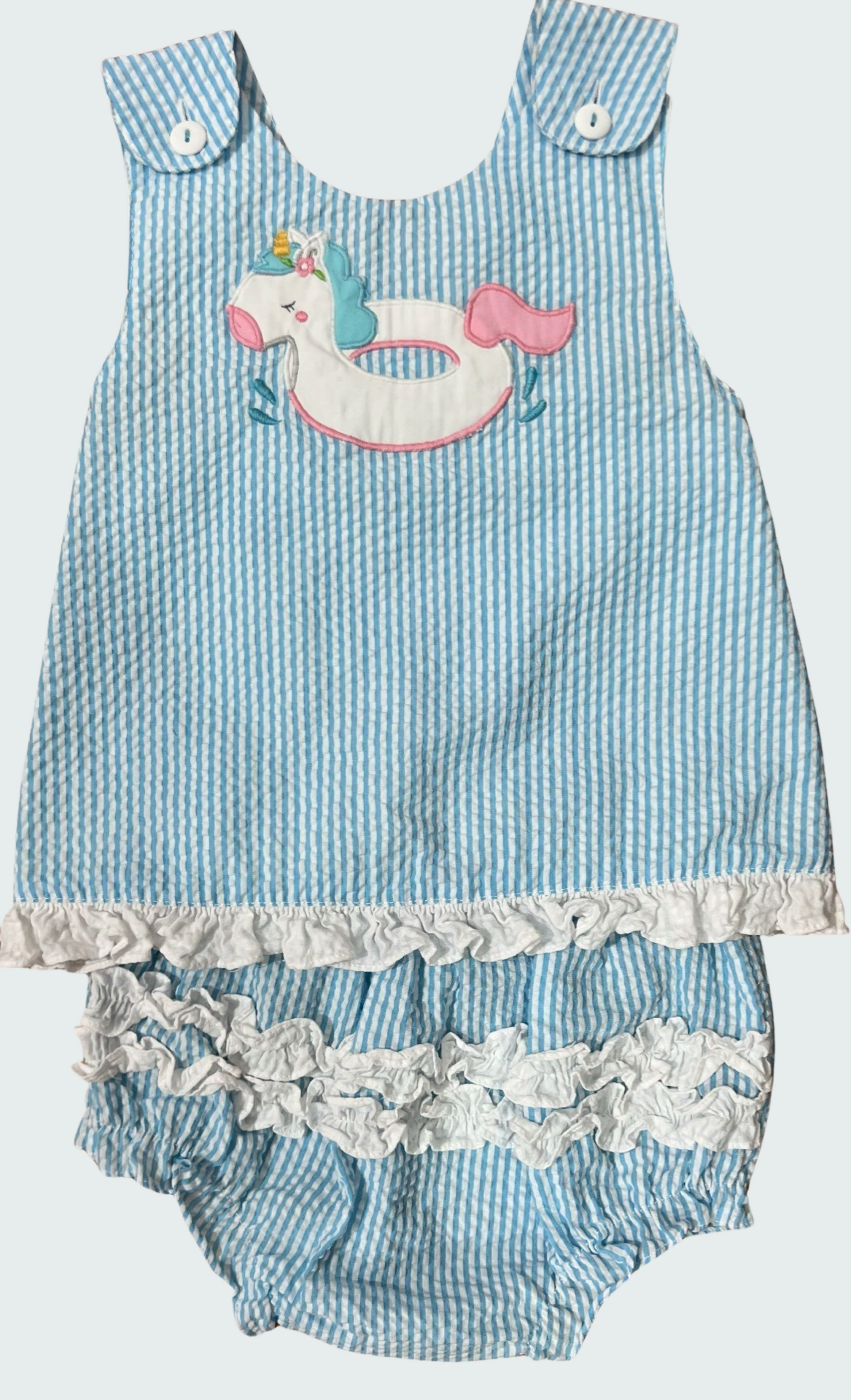 Petit Ami Unicorn Bloomer Set