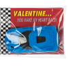 Valentine Card Race Car Erasers